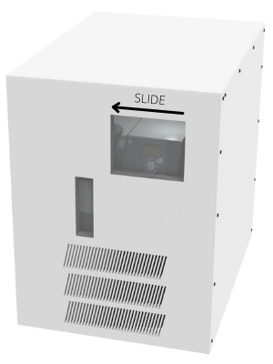 noise reduction enclosure for water chiller