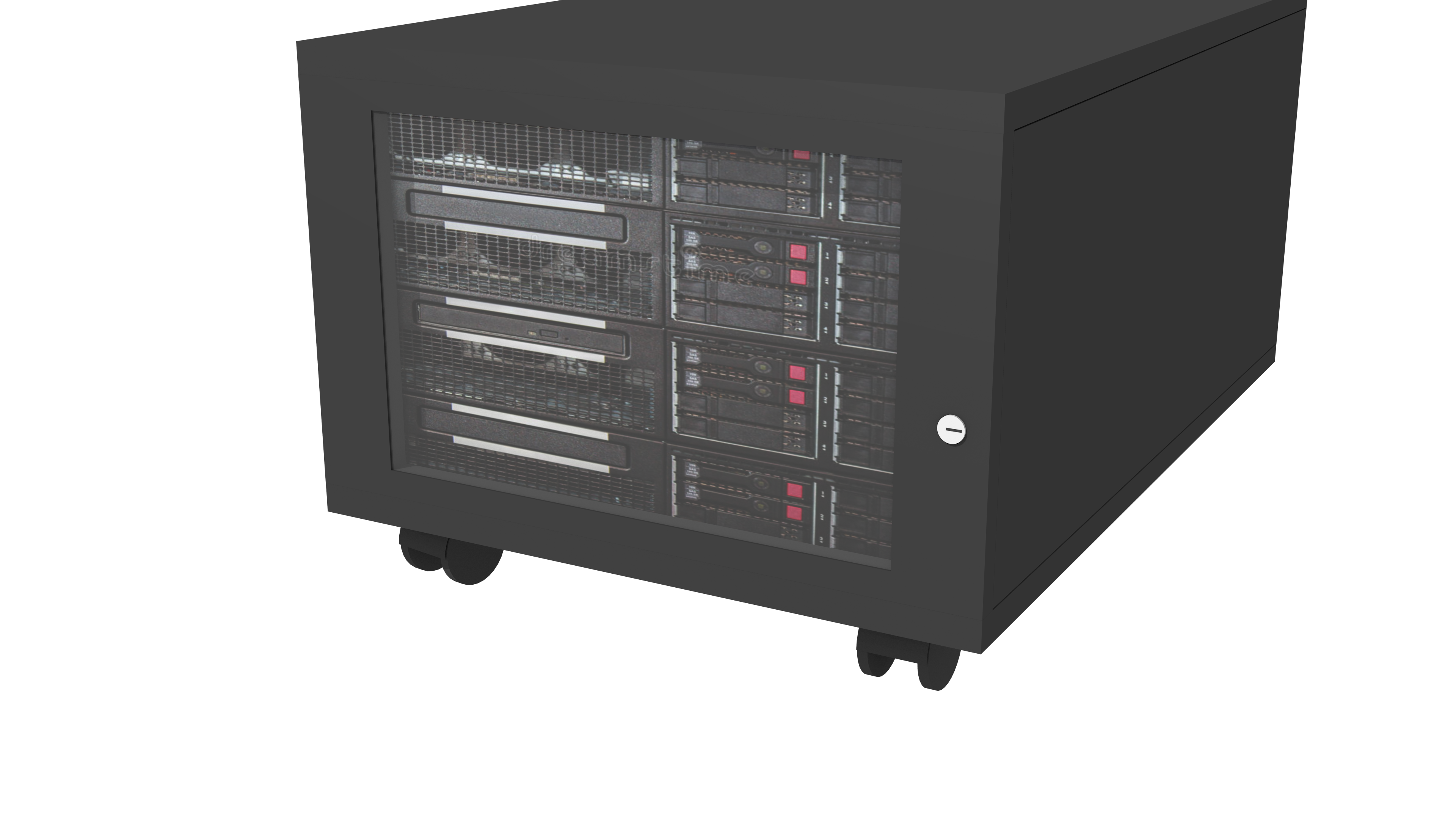 mini soundproofed rack for servers routers